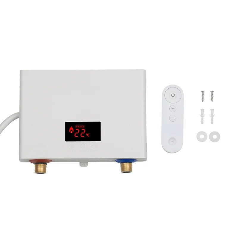 5500W Instant Water Heater Wall-Mounted Electric Water Heaters for Bathroom Hot Water Shower and Home Kitchen Heating 220V