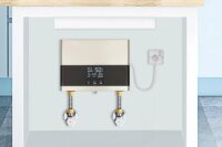 Electric Water Heater 110V Constant Temperature Gold Touch Screen Variable Frequency Electric Water Heater