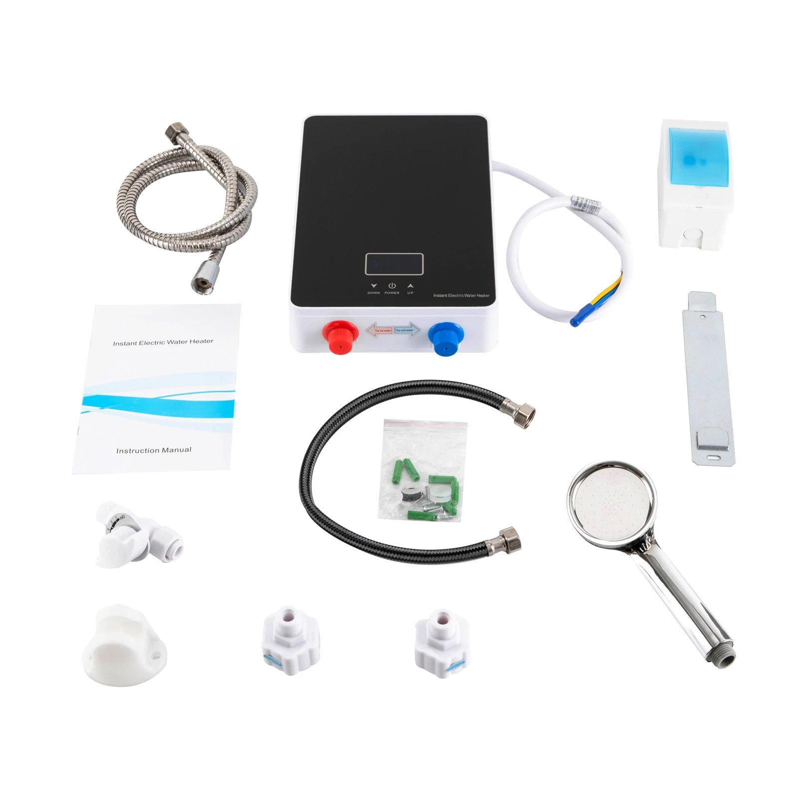 6000W Instant Water Heater Mini Tankless Water Heater Kitchen Touch Control Instantaneous Water Heater