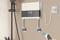 Smart Electric Water Heater, 1300-4000W Adjustable Power, Instant Hot Water, Touch Screen Temp Control, Remote Control