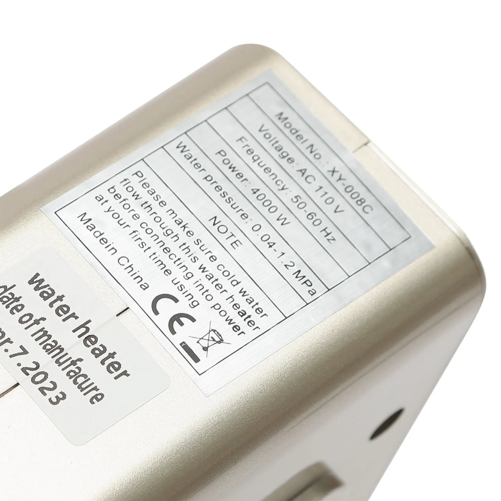 Smart Electric Water Heater, 1300-4000W Adjustable Power, Instant Hot Water, Touch Screen Temp Control, Remote Control