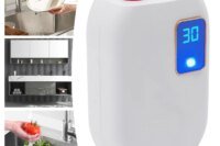 Electric Water Heater-110V Small Instant Hot Water Heater Under Sink Plug in Tankless Water Heater on Demand with LCD