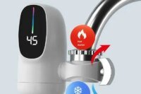 TINSOL New 3000W Instantaneous Hot Water Faucet Hot and Cold Water Heater Kitchen Fast Heating Faucet with Temperature Display