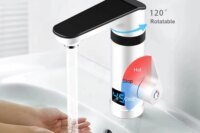 3000W Instant Electric Faucet Heater Tap Tankless Water Heater Display Temperature for Kitchen and Bathroom EU/UK/AU Plug 220V