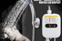 3S Instant Water Heater Shower 3500W 110V 220V Heating Bathroom Kitchen Tankless Electric Water Heater Temperature Display