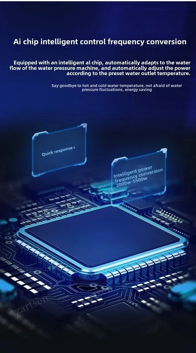 Portable Instant Water Heater 220V 3000W-5500W Electric Shower for Bathroom And Home Kitchen Hot Water Heating System