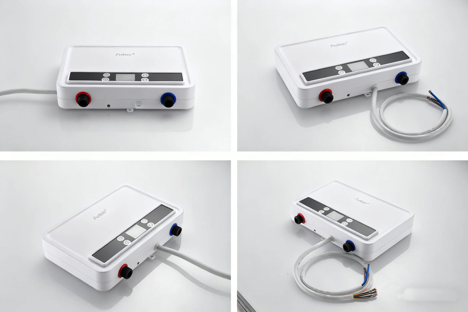 Fudeer Water Heater Electric Instant Water Heater for Sink Stainless Steel Hot Water Heater Under Sink 5500W for Kitchen