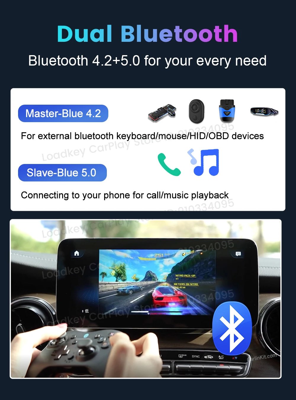 CarlinKit Android 13 Tv Box CarPlay Android Auto TBox Ambient Wireless Adapter Android Auto For Netfilx Youtube IPTV Spotify GPS