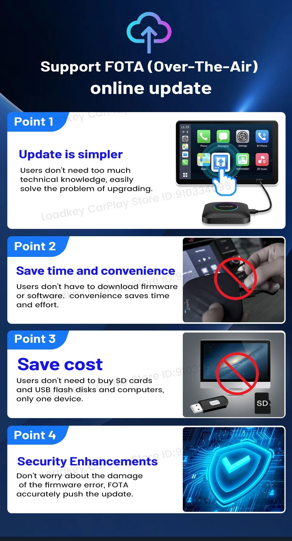 CarlinKit Android 13 Tv Box CarPlay Android Auto TBox Ambient Wireless Adapter Android Auto For Netfilx Youtube IPTV Spotify GPS