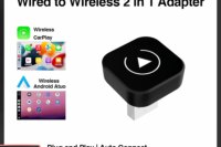 2in1 Wireless CarPlay Dongle Wireless Android Auto Adapter AI Smart Box Car Intelligent Systems For Car With Wired CarPlay