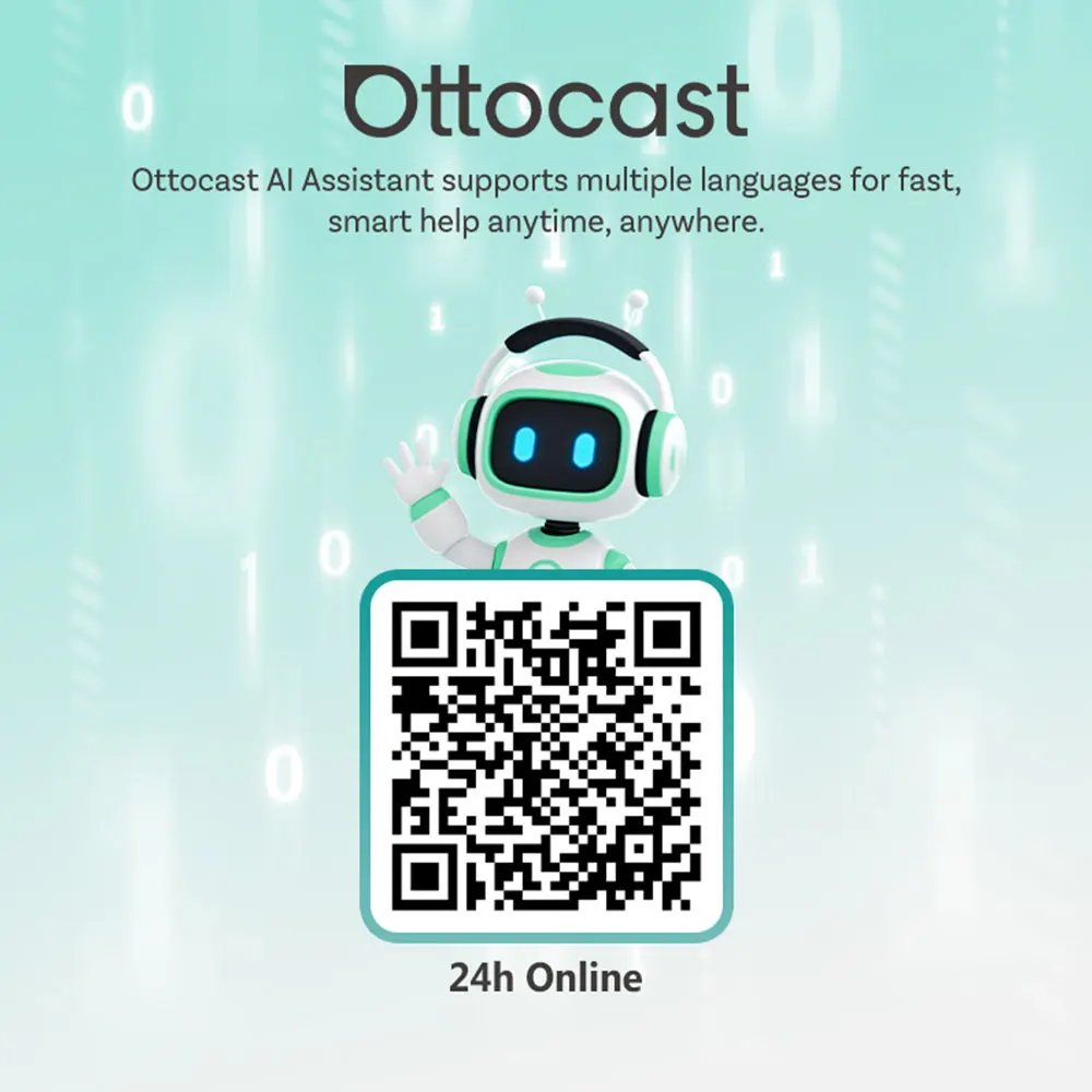 OTTOCAST P3 OttoAibox CarPlay AI Box Wireless Android Auto Smart TV Box Car Accessories for Benz Audi Kia Hyundai VW Toyota 2024