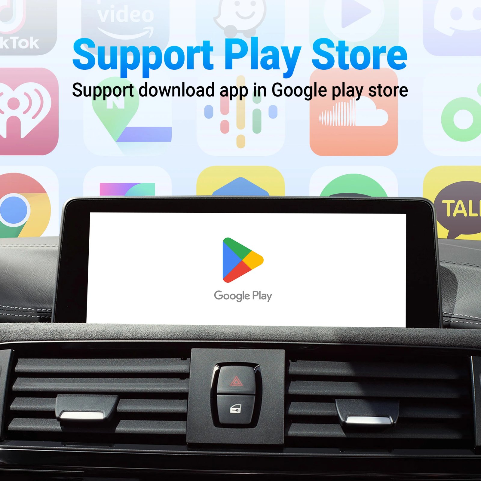 OTTOCAST P3 OttoAibox CarPlay AI Box Wireless Android Auto Smart TV Box Car Accessories for Benz Audi Kia Hyundai VW Toyota 2024