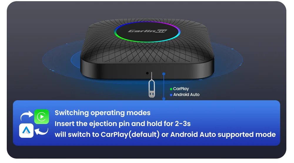 Carlinkit Android 13 Tv Box 6225 LED Wireless Android Auto CarPlay Wireless Adapter Support Youtube Netfilx IPTV Spotify GPS