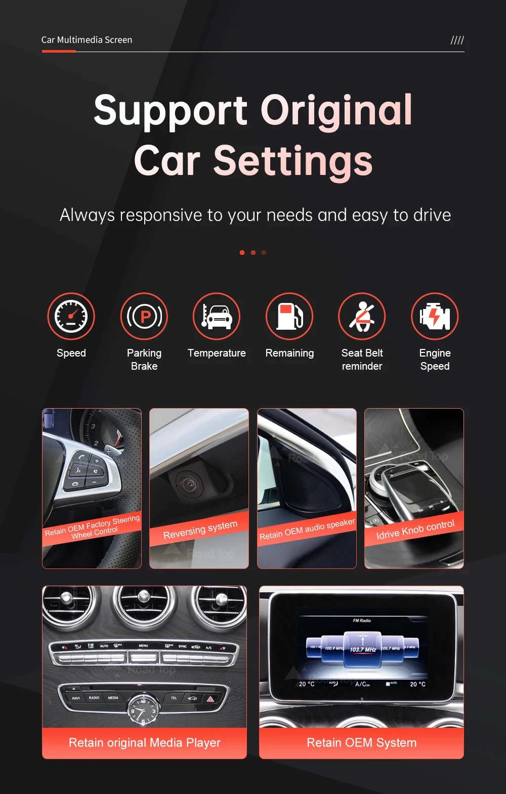 Wireless CarPlay Android Auto Multimedia Screen for Mercedes-Benz C Class W205 GLC V Class W447 A W176 CLA GLA 2015-2018 NTG5.0 Wireless CarPlay Android Auto Multimedia Screen for Mercedes-Benz C Class W205 GLC V Class W447 A W176 CLA GLA 2015-2018 NTG5.0