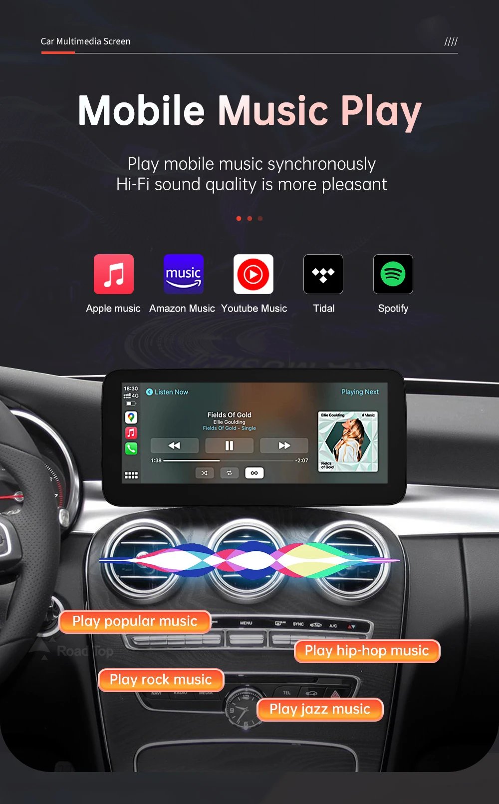 Wireless CarPlay Android Auto Multimedia Screen for Mercedes-Benz C Class W205 GLC V Class W447 A W176 CLA GLA 2015-2018 NTG5.0 Wireless CarPlay Android Auto Multimedia Screen for Mercedes-Benz C Class W205 GLC V Class W447 A W176 CLA GLA 2015-2018 NTG5.0