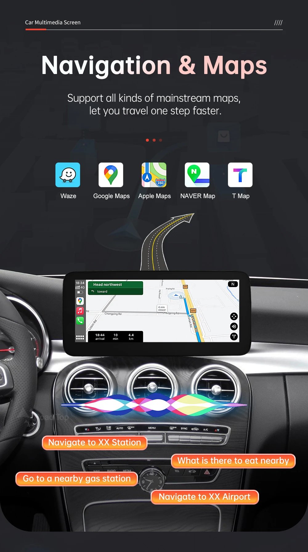 Wireless CarPlay Android Auto Multimedia Screen for Mercedes-Benz C Class W205 GLC V Class W447 A W176 CLA GLA 2015-2018 NTG5.0 Wireless CarPlay Android Auto Multimedia Screen for Mercedes-Benz C Class W205 GLC V Class W447 A W176 CLA GLA 2015-2018 NTG5.0