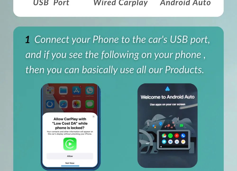 Ottocast Play2video Pro AI Box Wireless Carplay Android Auto Adapter Netflix Dongle Video Playback 1080p Screen Mirror for Audi