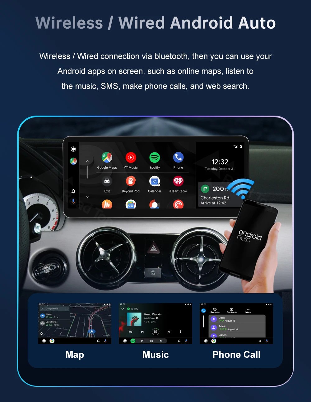 CN 10.25 12.3''Multimedia Display For Benz GLK 2013-2015 NTG4.5 LHD Touch Screen Wireless Carplay Navigation Android Auto CN 10.25 12.3''Multimedia Display For Benz GLK 2013-2015 NTG4.5 LHD Touch Screen Wireless Carplay Navigation Android Auto