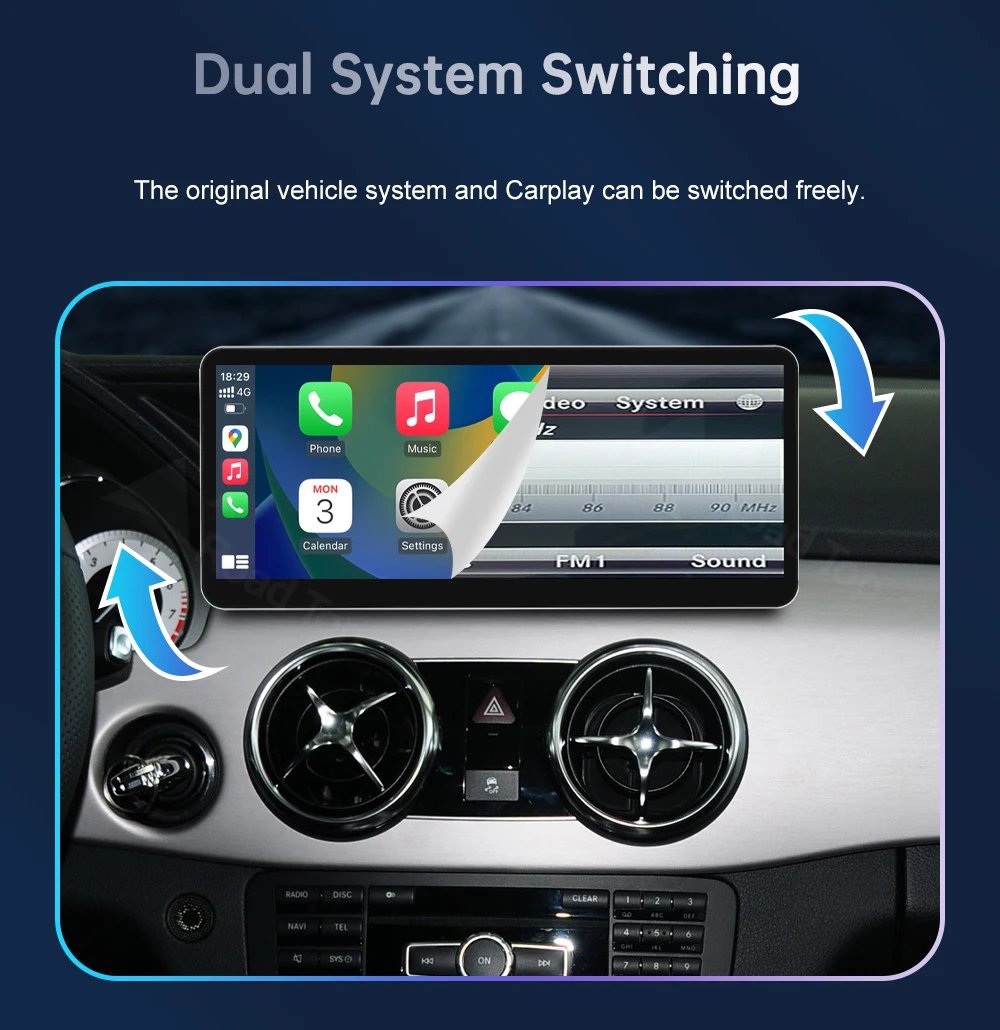 CN 10.25 12.3''Multimedia Display For Benz GLK 2013-2015 NTG4.5 LHD Touch Screen Wireless Carplay Navigation Android Auto CN 10.25 12.3''Multimedia Display For Benz GLK 2013-2015 NTG4.5 LHD Touch Screen Wireless Carplay Navigation Android Auto
