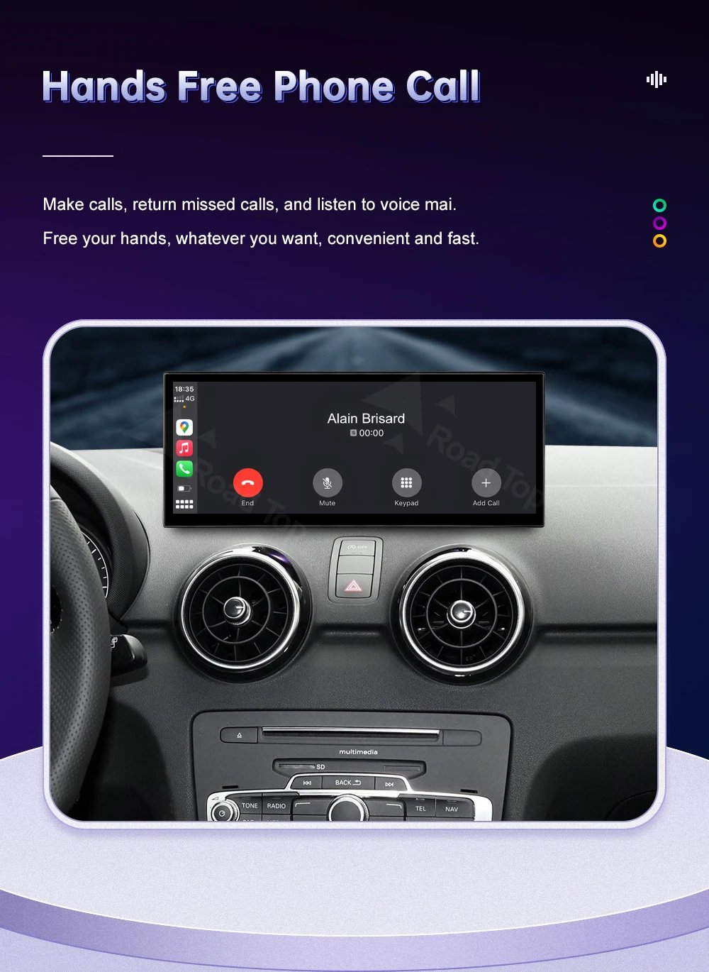 New Design Monitor For Audi A1 Q3 2012-2018 Touch Screen Support Wireless Carplay Android Auto Car Radio Player