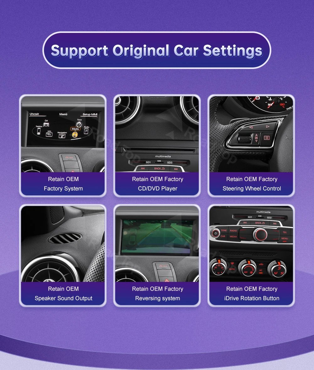 New Design Monitor For Audi A1 Q3 2012-2018 Touch Screen Support Wireless Carplay Android Auto Car Radio Player