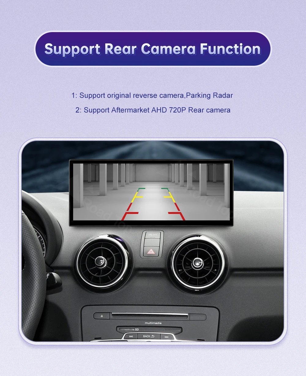 New Design Monitor For Audi A1 Q3 2012-2018 Touch Screen Support Wireless Carplay Android Auto Car Radio Player
