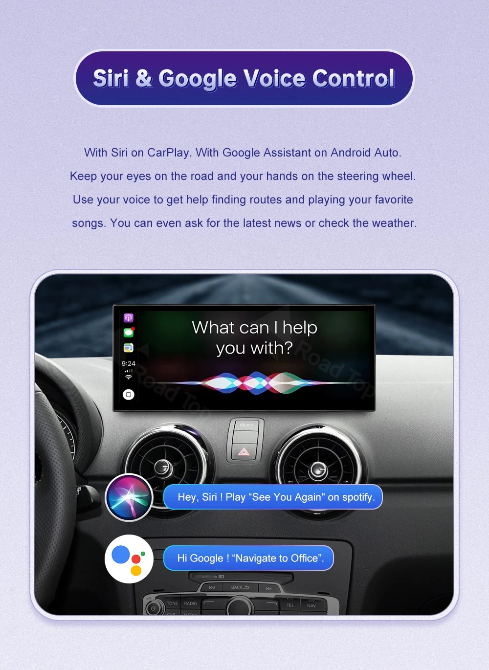 New Design Monitor For Audi A1 Q3 2012-2018 Touch Screen Support Wireless Carplay Android Auto Car Radio Player