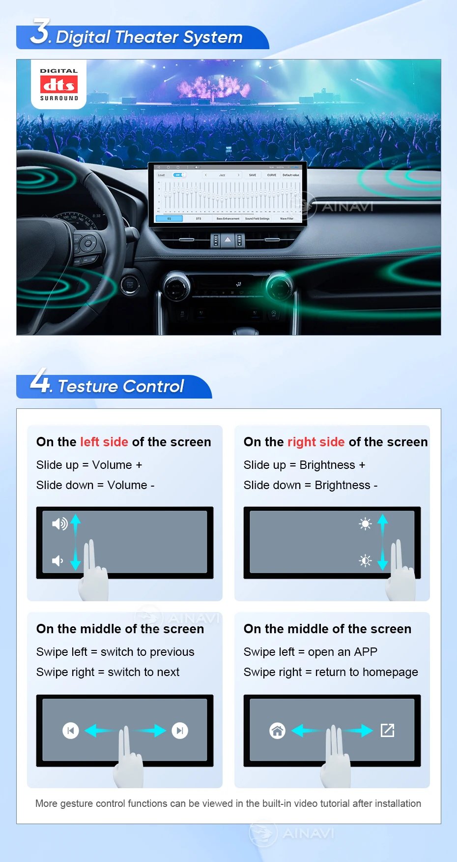 Ainavi 12.3'' For Jeep Wrangler 3 JK Android Screen 2 Din Autoradio BT GPS Navigation Multimedia Player Carplay Car Radio Stereo