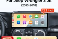 Ainavi 12.3'' For Jeep Wrangler 3 JK Android Screen 2 Din Autoradio BT GPS Navigation Multimedia Player Carplay Car Radio Stereo