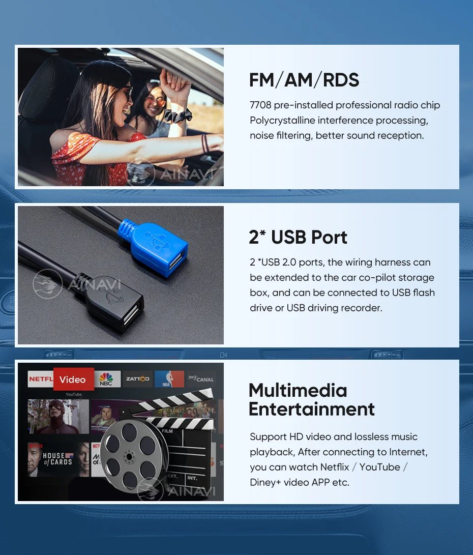 Ainavi 12.3'' For Jeep Wrangler 3 JK Android Screen 2 Din Autoradio BT GPS Navigation Multimedia Player Carplay Car Radio Stereo