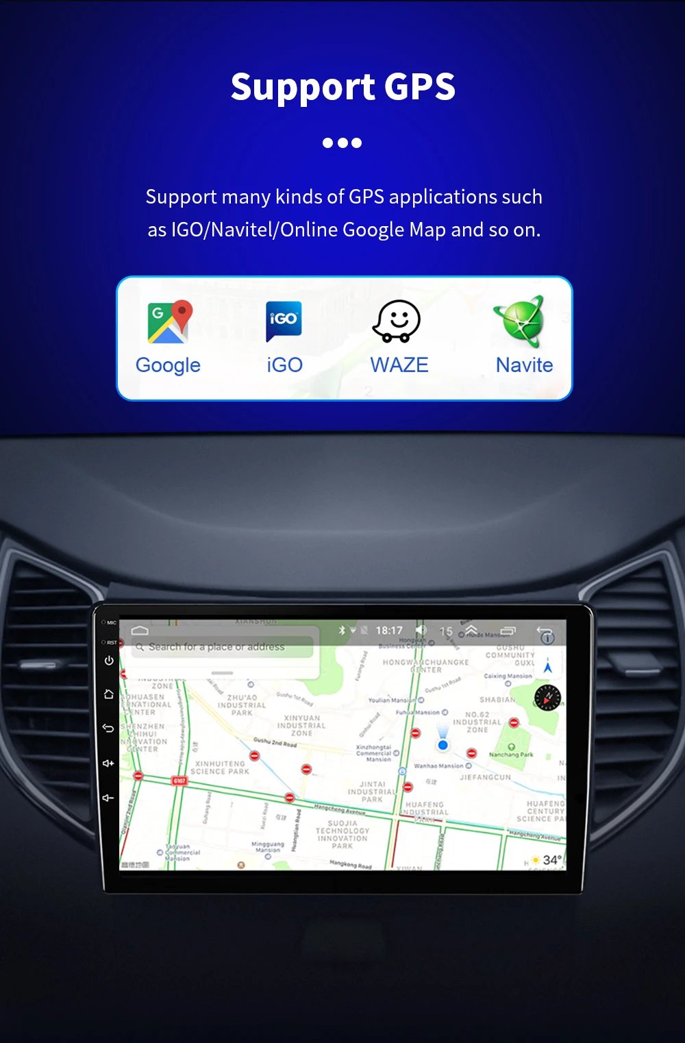 Android 15 Carplay Auto For Ford Figo 2015 2016 2017 2018 Car Radio 4G WIFI Player Multimedia srereo Navigation Video 360 Camera