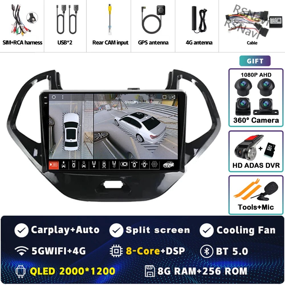 2K 8G-256G 360 DVR