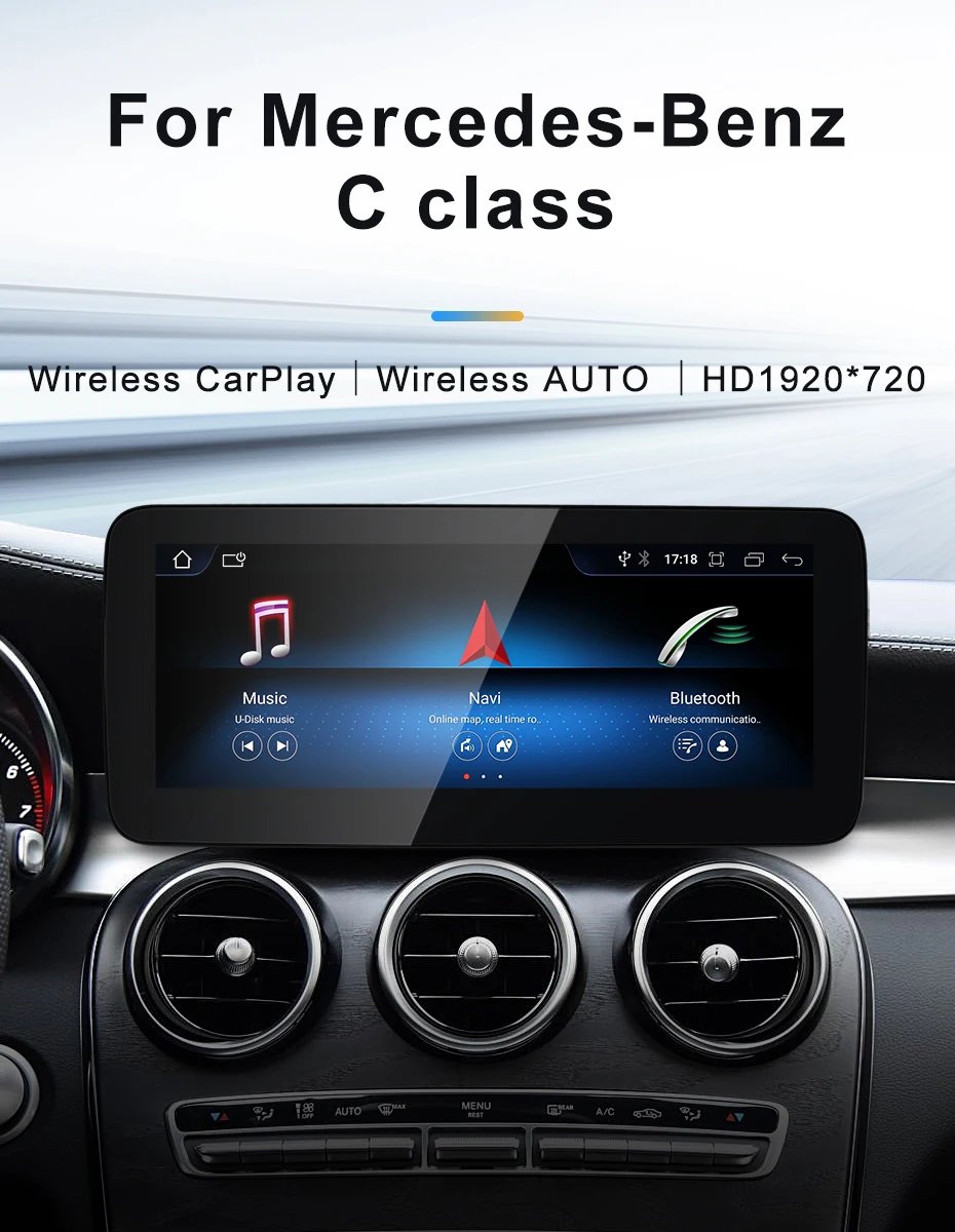 STWEI 2024 New Car Multimedia Wireless Android AUTO CarPlay 12.3inch Screen For Mercedes Benz C Class GLC W205 S205 Players STWEI 2024 New Car Multimedia Wireless Android AUTO CarPlay 12.3inch Screen For Mercedes Benz C Class GLC W205 S205 Players
