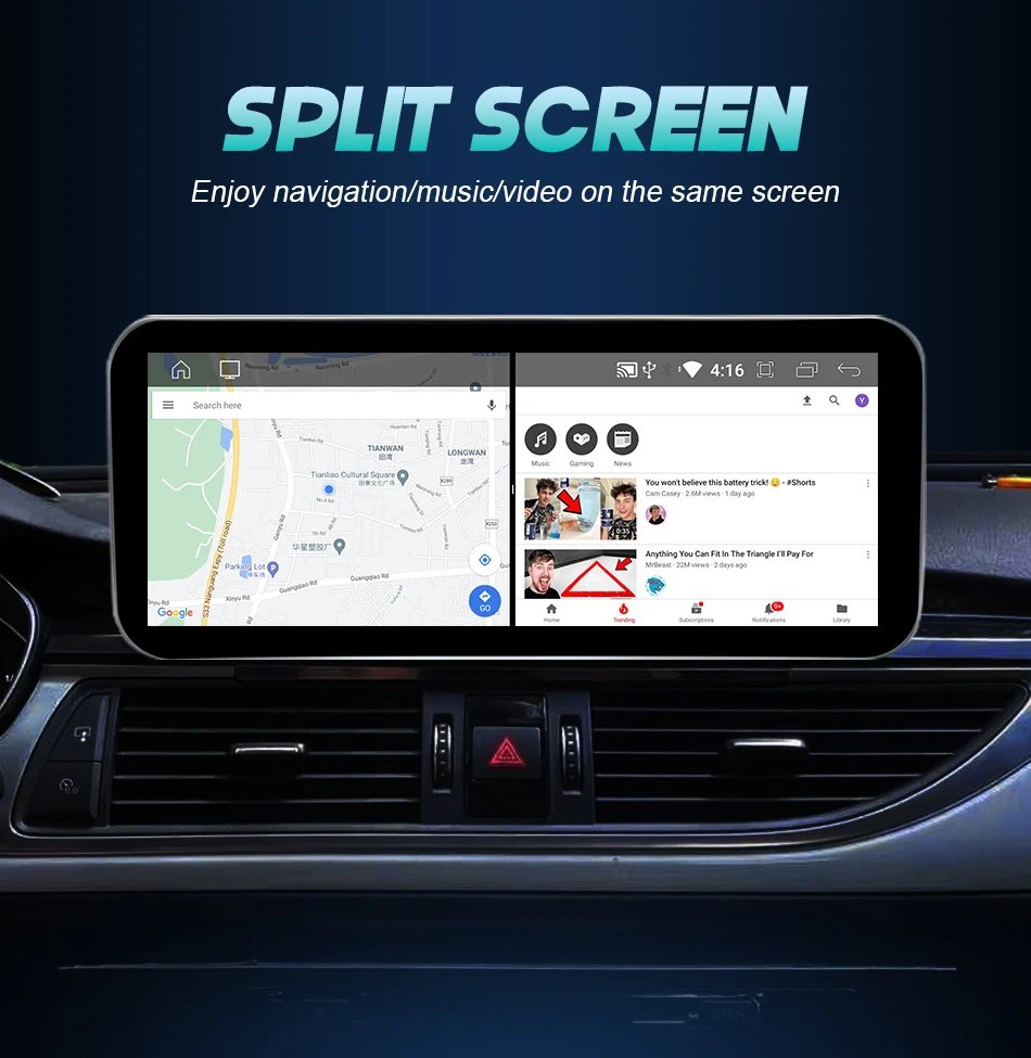 Android 14 Carplay Car Multimedia Player For Audi A6 C7 A7 2012~2018 Touch Screen 4G Music Stereo GPS Navi 8+256GB Auto Radio Android 14 Carplay Car Multimedia Player For Audi A6 C7 A7 2012~2018 Touch Screen 4G Music Stereo GPS Navi 8+256GB Auto Radio