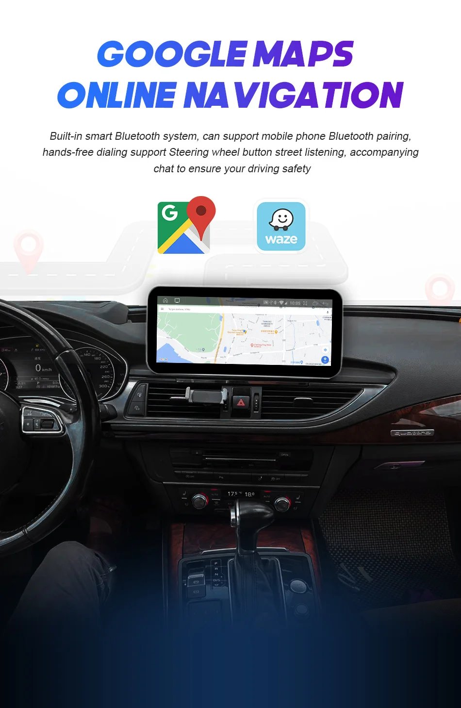 Android 14 Carplay Car Multimedia Player For Audi A6 C7 A7 2012~2018 Touch Screen 4G Music Stereo GPS Navi 8+256GB Auto Radio Android 14 Carplay Car Multimedia Player For Audi A6 C7 A7 2012~2018 Touch Screen 4G Music Stereo GPS Navi 8+256GB Auto Radio
