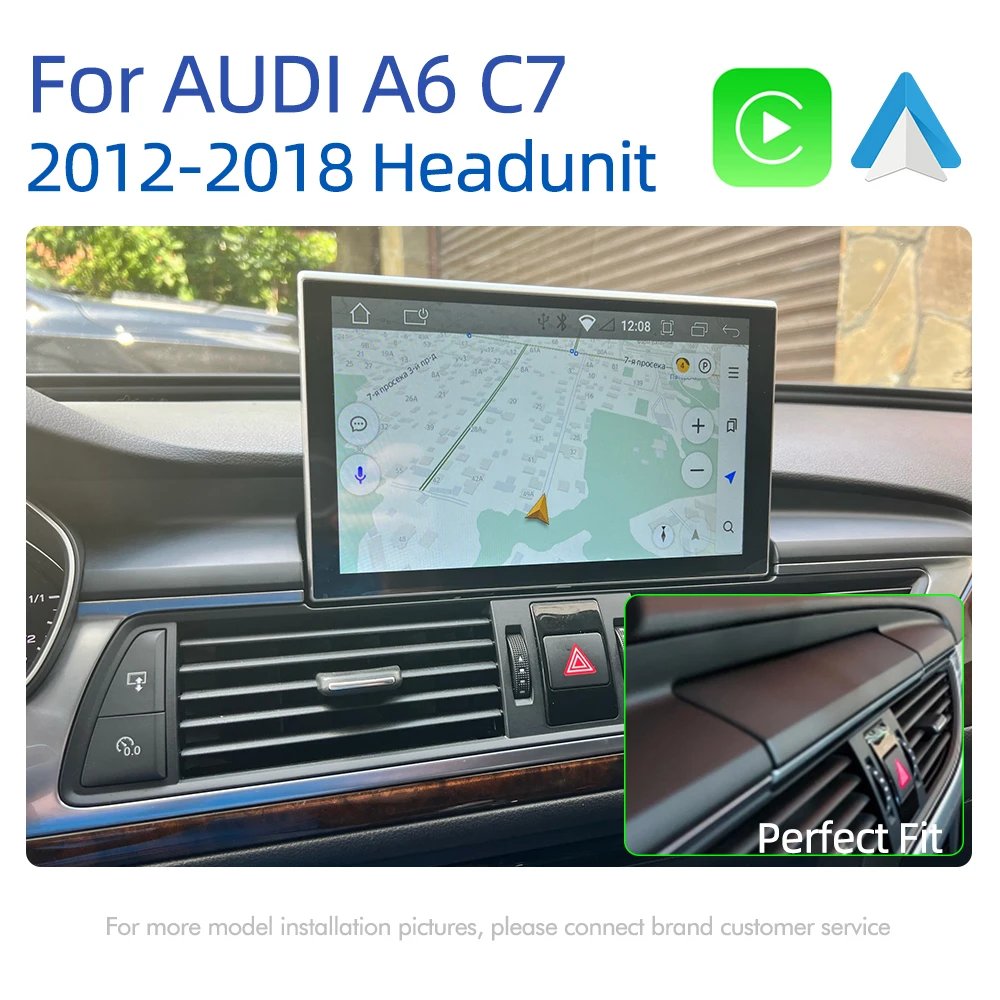 Android 14 Carplay Car Multimedia Player For Audi A6 C7 A7 2012~2018 Touch Screen 4G Music Stereo GPS Navi 8+256GB Auto Radio Android 14 Carplay Car Multimedia Player For Audi A6 C7 A7 2012~2018 Touch Screen 4G Music Stereo GPS Navi 8+256GB Auto Radio