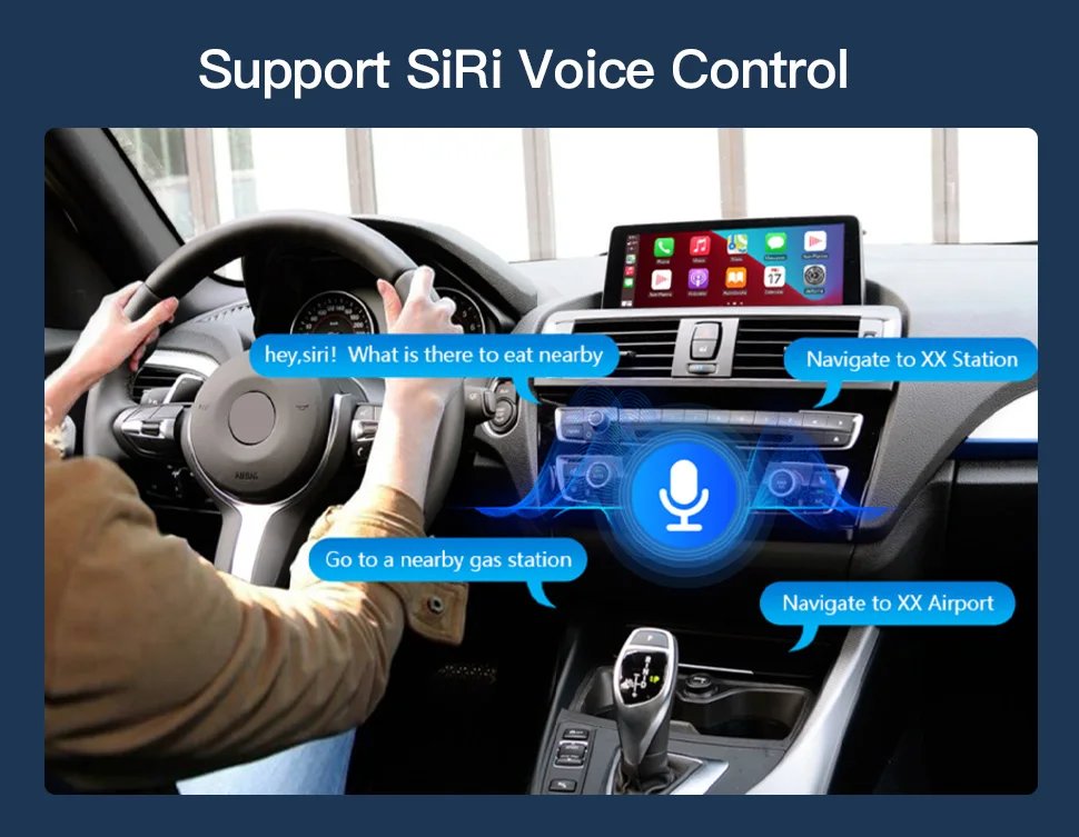 1920*720 Wireless CarPlay Android Auto Multimedia Display Touch Screen For BMW 1 2 3 4 Series F20 F21 F22 F30 F31 F32 F33