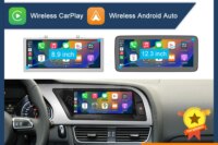 8.9 Inch 12.3"" Multimedia Display Touch Screen For Audi A4 S4 2009-2015 Airplay Miracast Function Wireless Carplay Android Auto