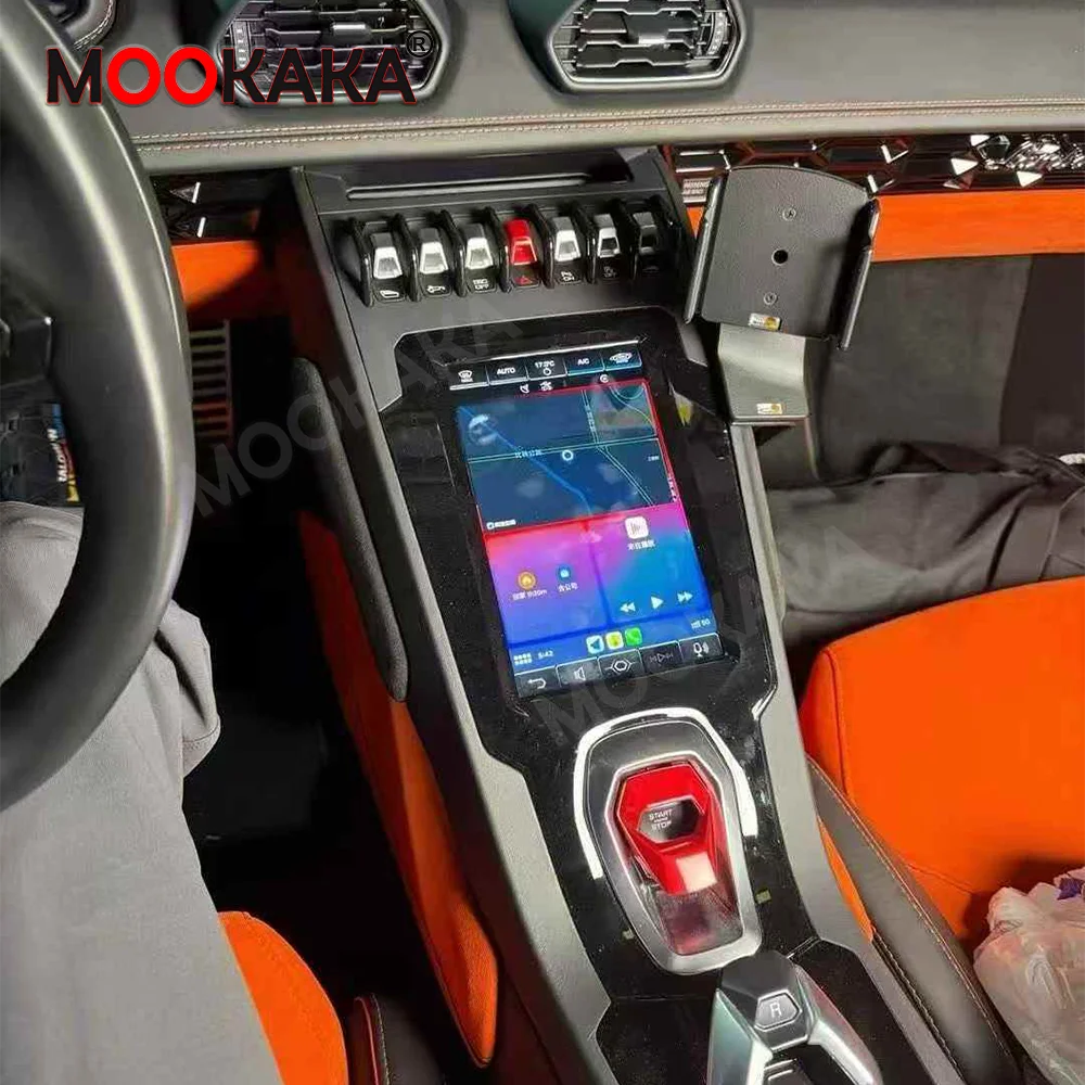 Android Auto GPS Navi Car Radio For Lamborghini Huracan 2014-2018 Stereo Multimedia Player 10.4