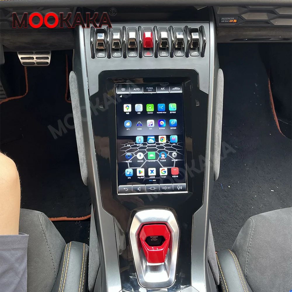 Android Auto GPS Navi Car Radio For Lamborghini Huracan 2014-2018 Stereo Multimedia Player 10.4