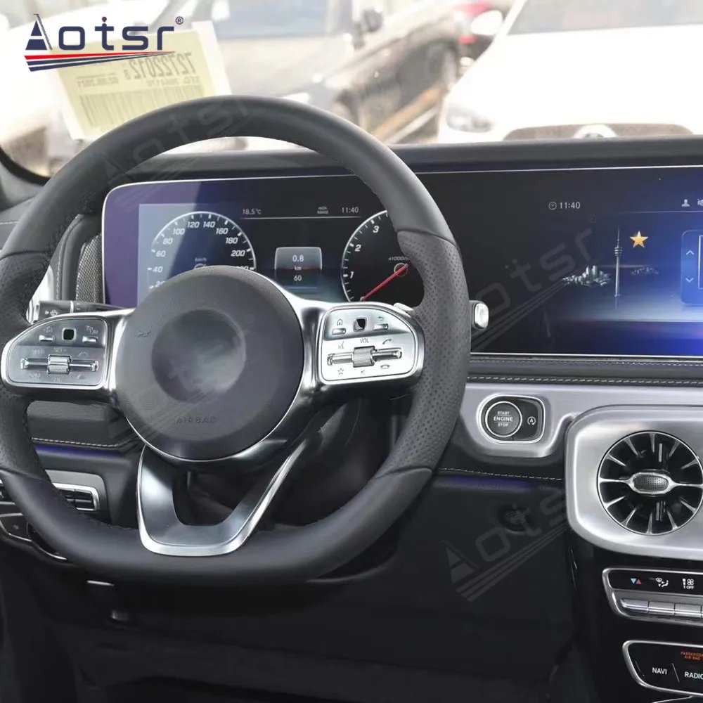 13.6 Inch Android 13 CarPlay Car Radio For Mercedes Benz G-Class G-Wagon G500 G63 2017-2024 Multimedia Player GPS Navigation DSP