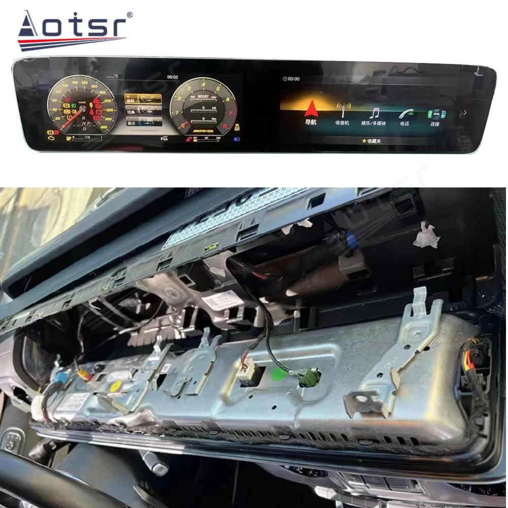 13.6 Inch Android 13 CarPlay Car Radio For Mercedes Benz G-Class G-Wagon G500 G63 2017-2024 Multimedia Player GPS Navigation DSP