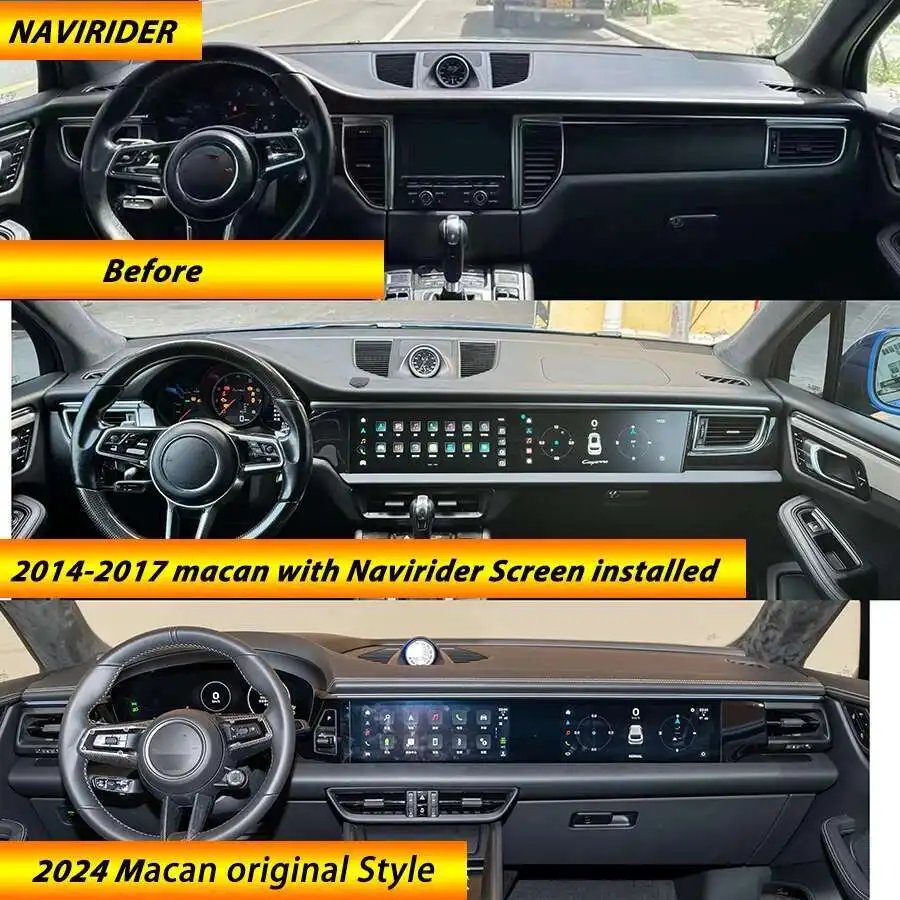 12.3inch Dual Screen Android Car Radio For Porsche Macan 2011-2017 Multimedia Video Player GPS 4G WiFi Carplay Auto Navigation