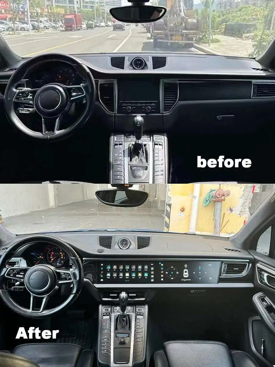 12.3inch Dual Screen Android Car Radio For Porsche Macan 2011-2017 Multimedia Video Player GPS 4G WiFi Carplay Auto Navigation