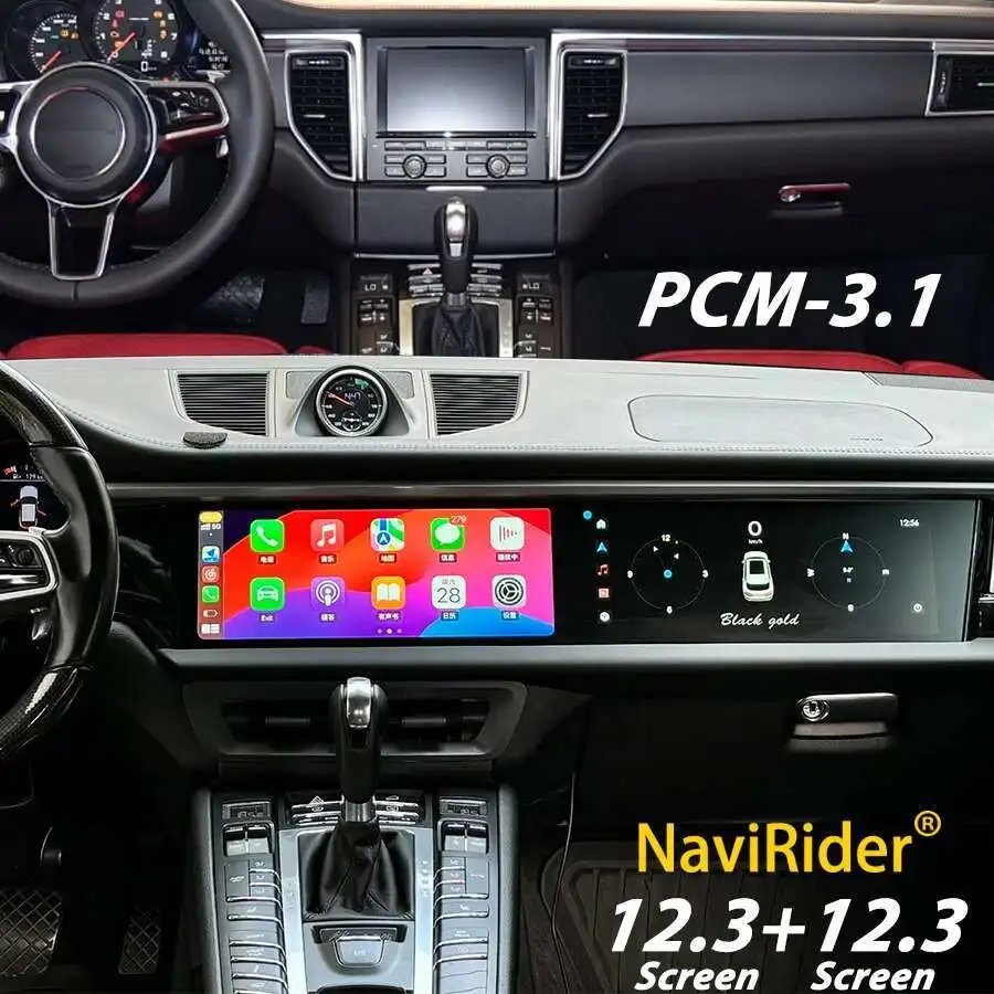 12.3inch Dual Screen Android Car Radio For Porsche Macan 2011-2017 Multimedia Video Player GPS 4G WiFi Carplay Auto Navigation