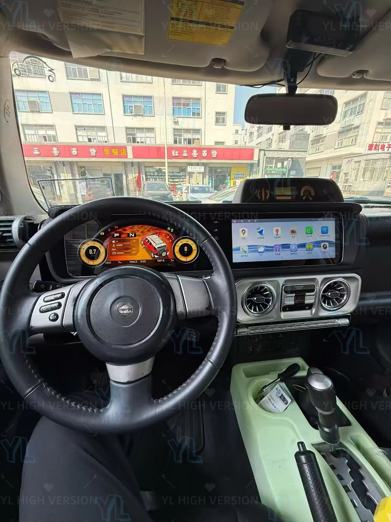 S Android Auto Carplay For Toyota FJ Cruiser 2007-2022 Car Radio Digital Cluster Dual Screen GPS Navi  Head Unit DSP Bluetooth