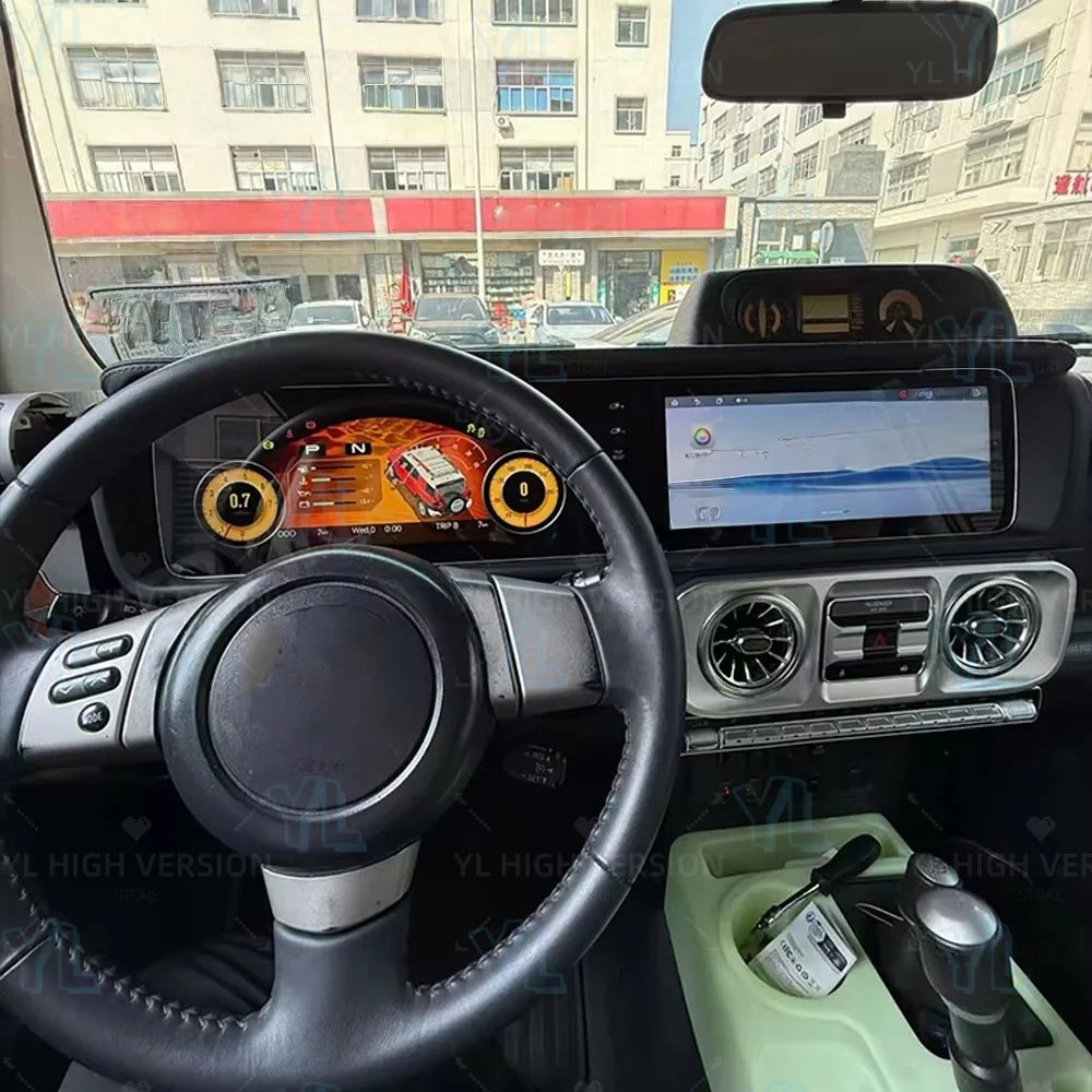 S Android Auto Carplay For Toyota FJ Cruiser 2007-2022 Car Radio Digital Cluster Dual Screen GPS Navi  Head Unit DSP Bluetooth
