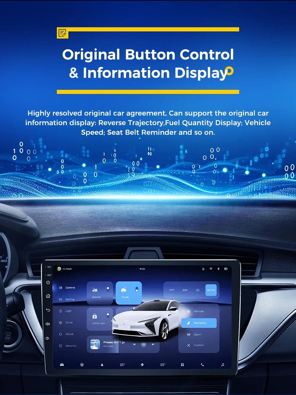 S Android Auto Carplay For Toyota FJ Cruiser 2007-2022 Car Radio Digital Cluster Dual Screen GPS Navi  Head Unit DSP Bluetooth