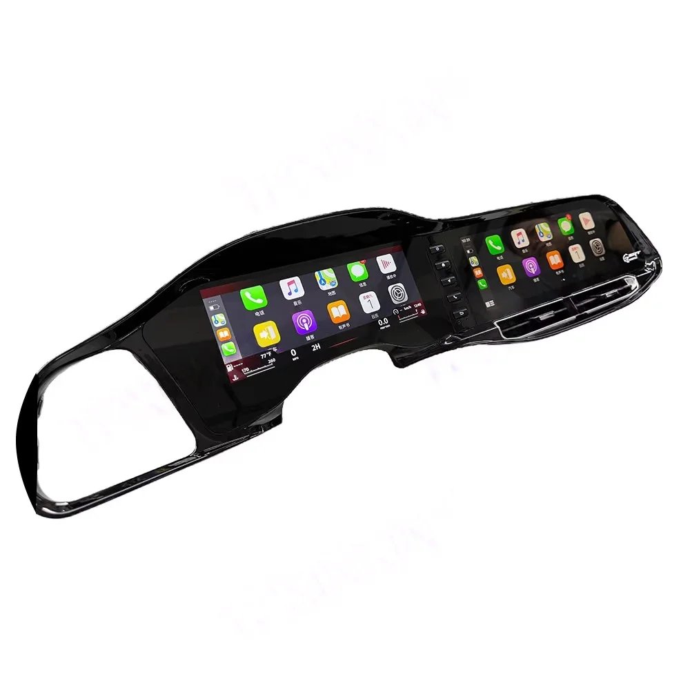 Auto Dual Screen For Dodge Challenger SRT Hellcat 2010-2024 Carplay Android Car Radio GPS Navi Stereo + Digital Cluster Headunit