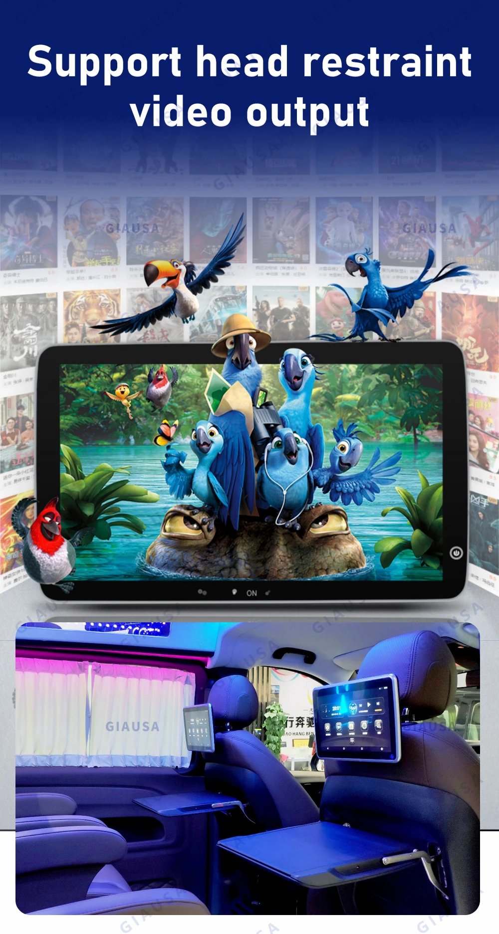 Auto Dual Screen For Dodge Challenger SRT Hellcat 2010-2024 Carplay Android Car Radio GPS Navi Stereo + Digital Cluster Headunit